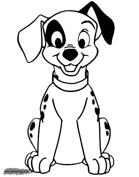 Additional selections available at coloring pages for kids which contain images for older children as well. 101 Dalmatians Coloring Pages (2) | Disneyclips.com