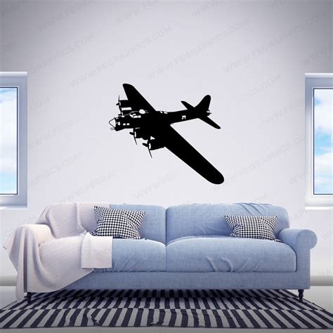 B 17 Flying Fortress Angle 1 B 17 Decal B17 Decal B 17 Etsy
