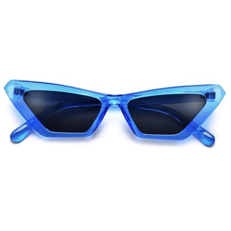 Edgy Retro Slim 52mm Cat Eye Sunglasses Sunglass Spot