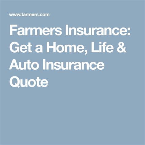 Farmers Insurance Get A Home Life And Auto Insurance Quote Farmers