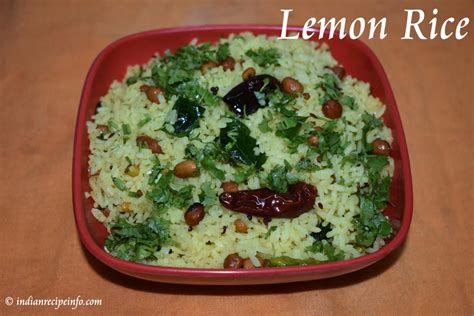 Lemon Rice Recipe Nimmakaya Pulihora Chitranna Recipe
