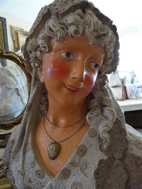 Vintage Stunning Victorian Lady Bust Statue Etsy