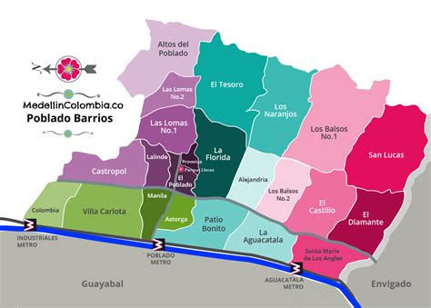 Mapa De Medellin Con Barrios
