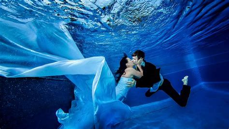 Underwater Wedding Pictures Poeminhas Gato