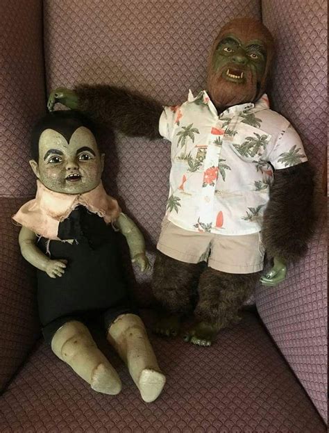 Eddie Munster And Wolfman Doll By Mel Fleischer Creepy Dolls Eddie