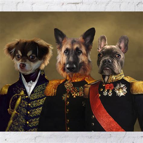 The War Heroes Personalised Three Pet Poster Fable And Fang