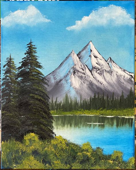 Bob Ross Painting 4 Distant Mountains S14 E1 Happytrees