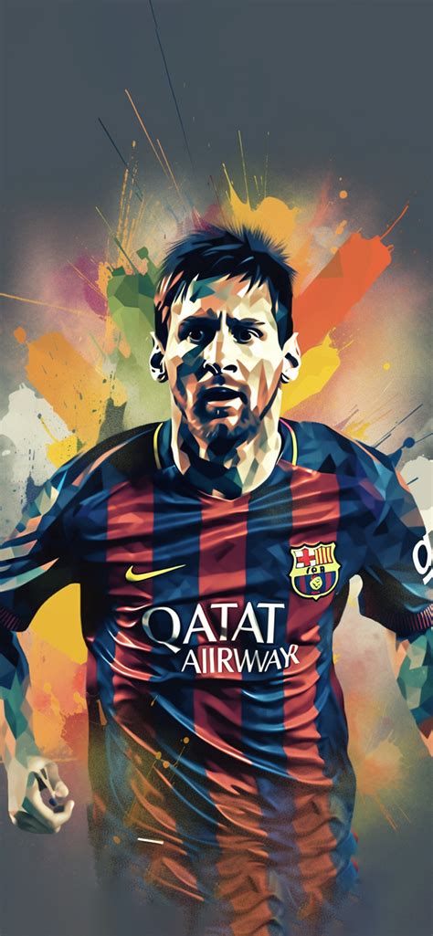 Download Lionel Messi Art Wallpaper Cool Leo For Iphone By
