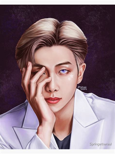 Bts Rm Kim Namjoon Universe Fanart Photographic Print For Sale By Springethereal Redbubble