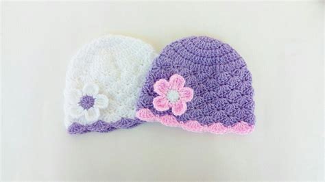 Lacy Crochet Baby Hat With Flower Easy Beginner Project Soukaina