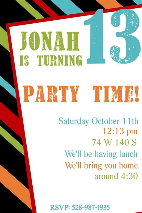 Free Simple Printable Party Invitations
