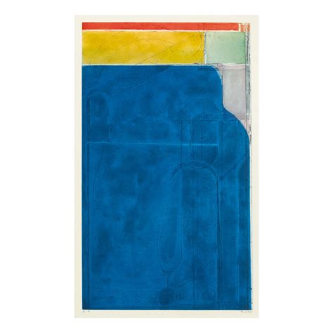 Richard Diebenkorn Large Bright Blue Important Prints And Multiples