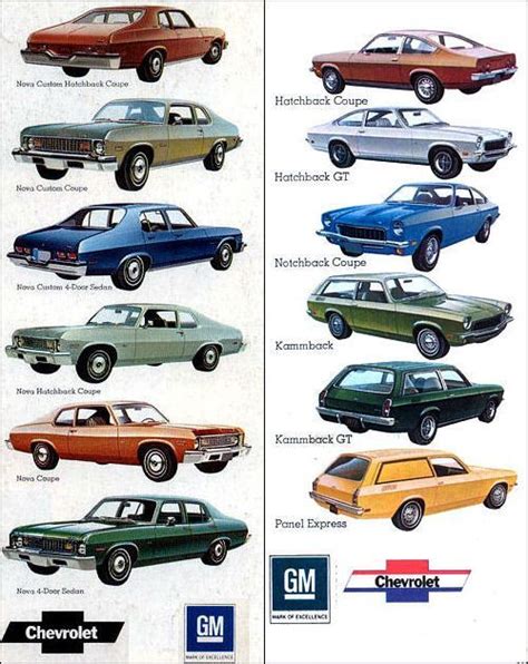 Chevrolet 1973 Classic Cars Automobile Advertising Vintage Muscle Cars
