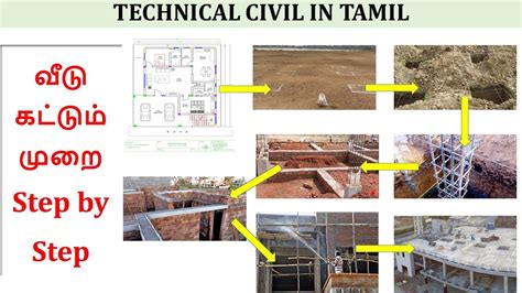 Building construction step by step procedure explained in Tamil