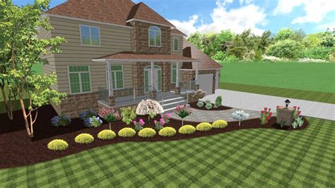 3d Design Paver Walkway To Front Porch Landscaping And Landscape