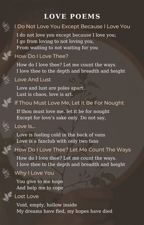 Love Poems Best Poems For Love