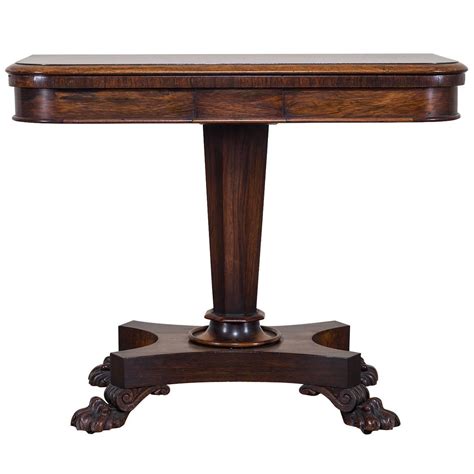 Antique English Rosewood Game Table Circa 1840 At 1stdibs