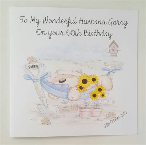 Large Personalised Husband 65th Birthday Card 50th 60th Dad Uncle