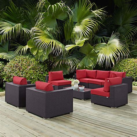 Modterior Outdoor Sectional Sets Convene 8 Piece Outdoor Patio