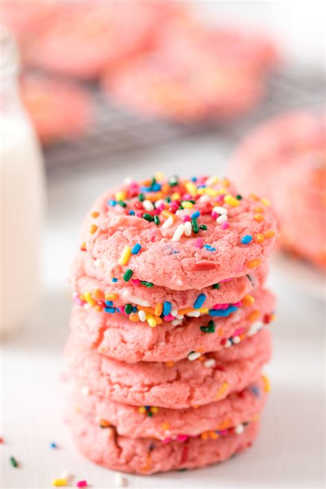 (by the way, i love that this recipe calls for real strawberries rather than just the jello. Strawberry Cake Mix Cookies - Made To Be A Momma