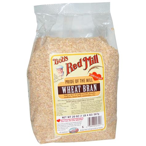 Bobs Red Mill Wheat Bran 20 Oz 567 G Discontinued Item Whole