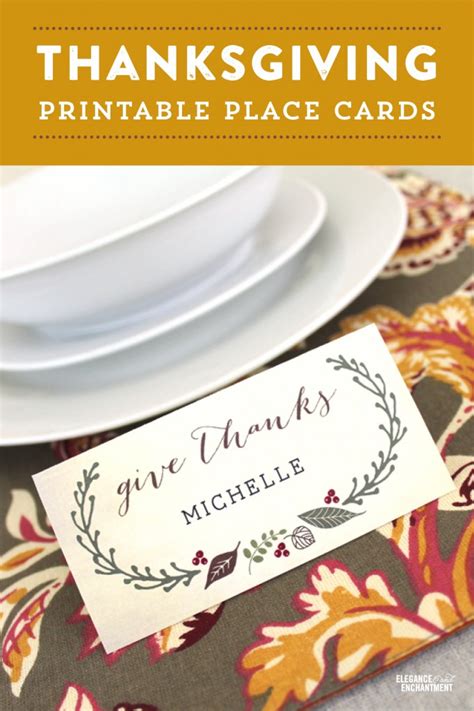 Maybe you would like to learn more about one of these? Free Printable - Thanksgiving Place Cards
