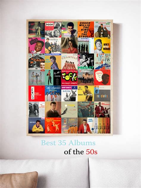 1950s Album Covers Best Music Albums Of The 50s Best Etsy