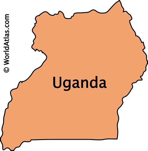 World Map Uganda Large Location Map Of Uganda Uganda Africa Mapsland