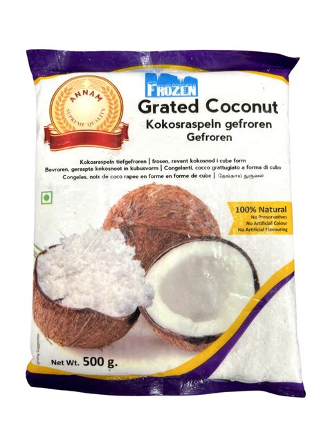 Annam Frozen Grated Coconut 500g Chilly Flakes