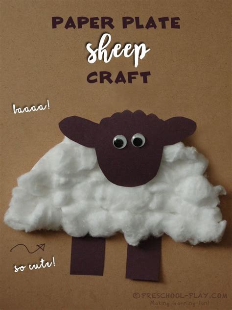Paper Plate Sheep Craft Preschool Farm Crafts Sheep Crafts