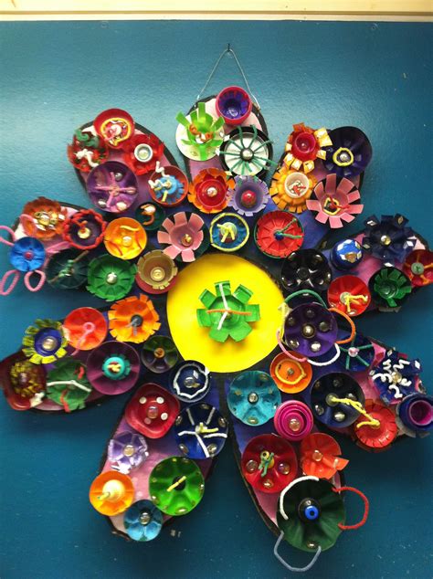 Plastic Recycling Crafts Bottle Cap Crafts Recycled Art
