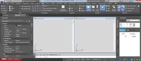 Model And Layout Tab Location In Autocad 2015 Products Autocad
