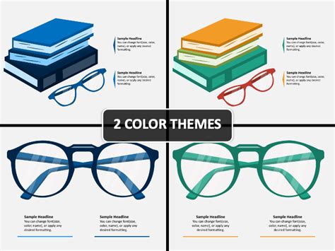 reading glasses powerpoint template ppt slides