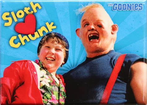 Sloth Love Chunk The Goonies Fridge Magnet Funny Movie Poster 1980s 80