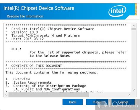 Intel Chipset Software Installation Utility Screenshots