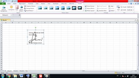 Cara Membuat Form Tanda Tangan Menggunakan Angka Otomatis Di Excel Images