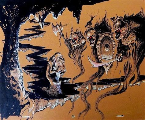 Mike Ploog Art For Ralph Bakshis Wizards 1977 Konst