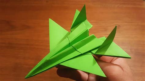 How To Make A Paper F 14 Tomcat Fighter Jet Origami Airplane Youtube