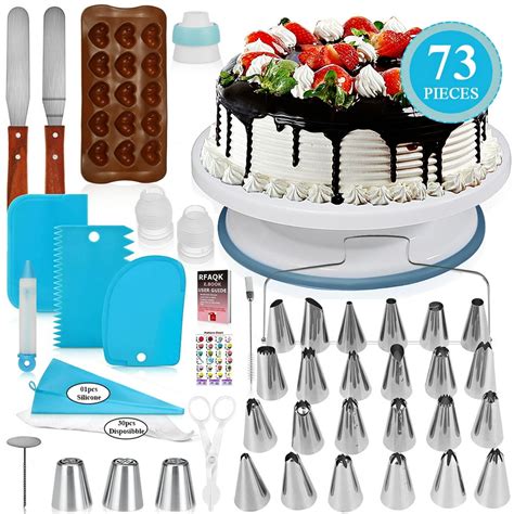 73 Piece Cake Decorating Supplies Kit For Beginners 24 Icing Piping