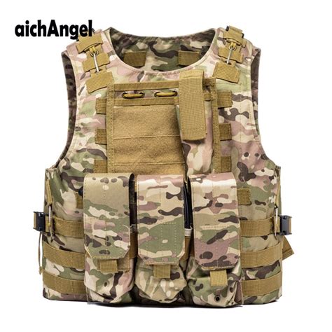 Soldier Military Uniform Camouflage Vests Airsoft Nylon Vest Molle Army