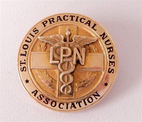10k Gold Caducesus St Louis Practical Nurses Association Mo Gf Pin