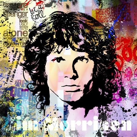 Jim Morrison Rene Ladenius Jim Morrison Kunstenaar Pop Art
