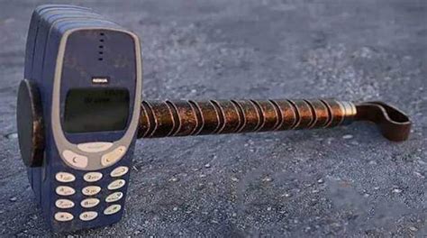 Cropped Hammer Of Thor Phones Indestructible Nokia Know Your Meme