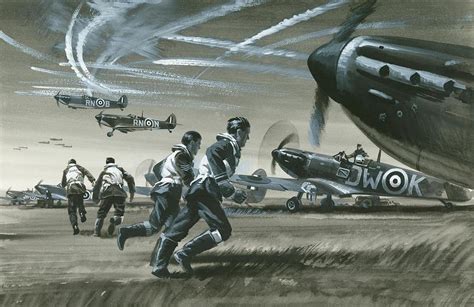 “the Battle Of Britain” A Painting By Wilf Hardy Rbattlepaintings