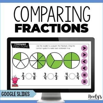 Comparing Fractions Using Models Google Slides By Hooty S Homeroom