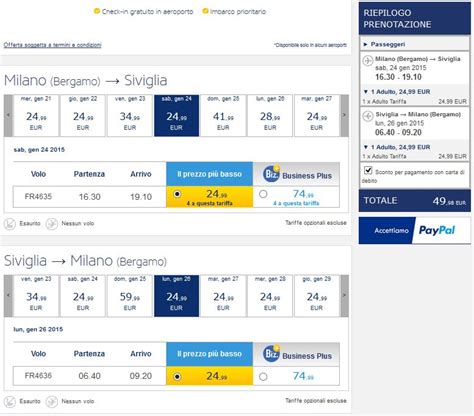 I voli economici ryanair sono utilizzati ogni anno da oltre 130 milioni di passeggeri. Voli low cost per Siviglia da € 19 a tratta tutto compreso ...