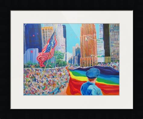 Gay Pride Parade Painting Print