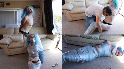 Mr Smith Bondage Beauties Winona Is Mummified With Duct Tape On Screen And Left To Struggle In