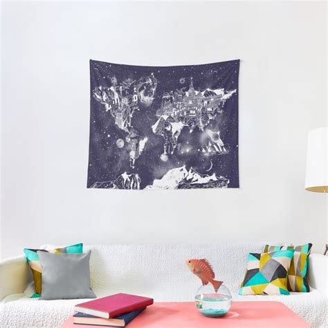 World Map Wall Tapestry By Bekimart