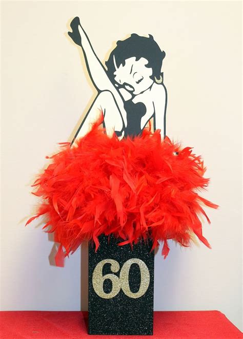Betty Boop Centerpiece Birthday Party Decorations Candy Bar Etsy Decoration fete Thème d